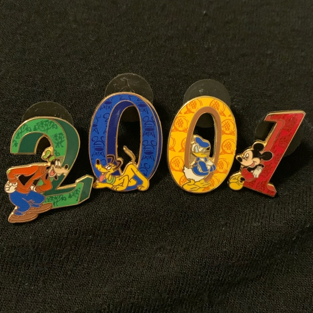 Disney Vintage “2001” Number Collector Pins